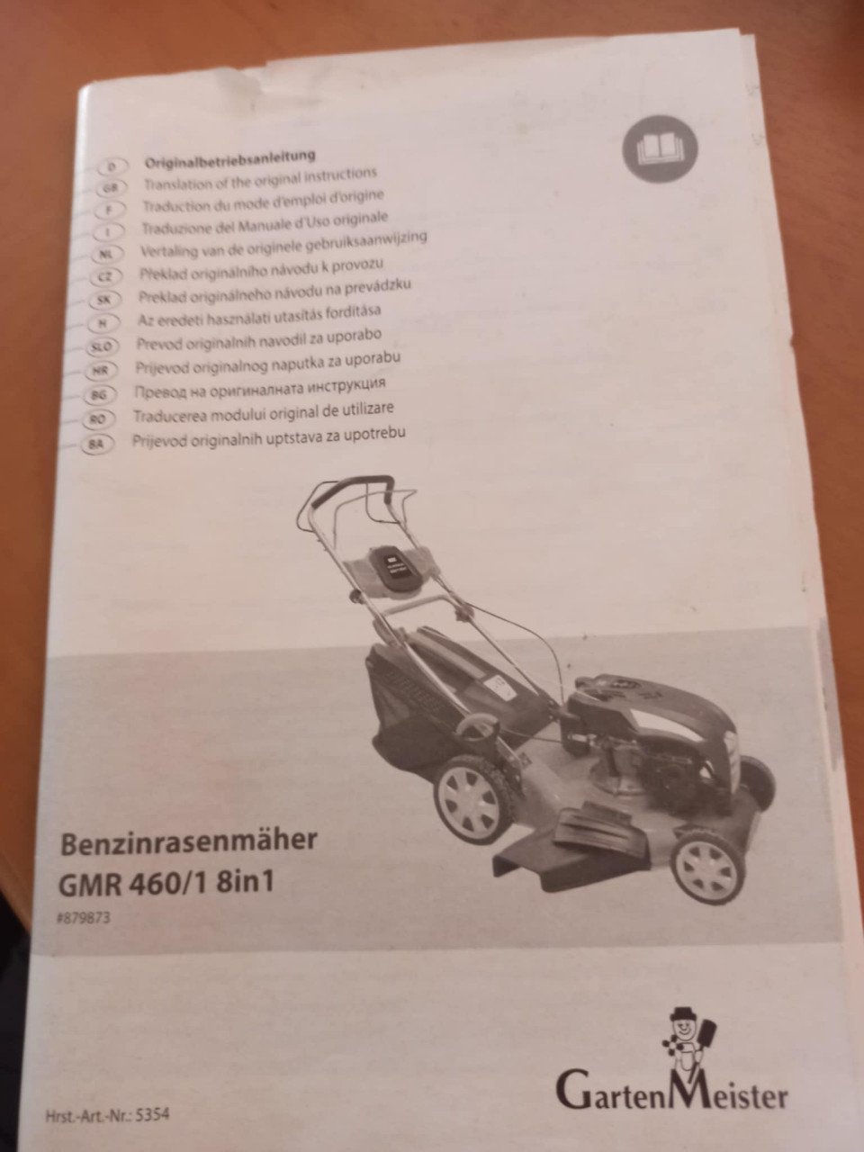 GartenMeister benzine grasmaaier GMR460/1