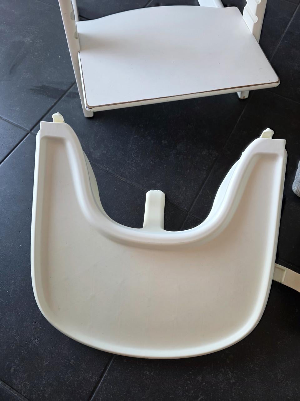 Stokke Tripp Trapp met babyset, tray en tuigje
