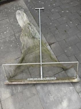 Garnalennet met duwstang