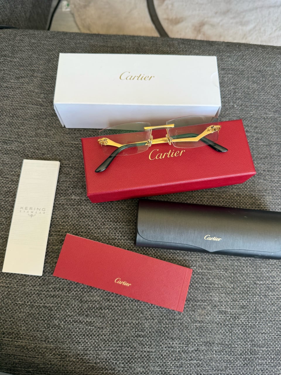 Originele Cartier Panthère CT0120O Bril met Toebehoren