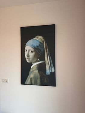 Meisje met de parel canvas