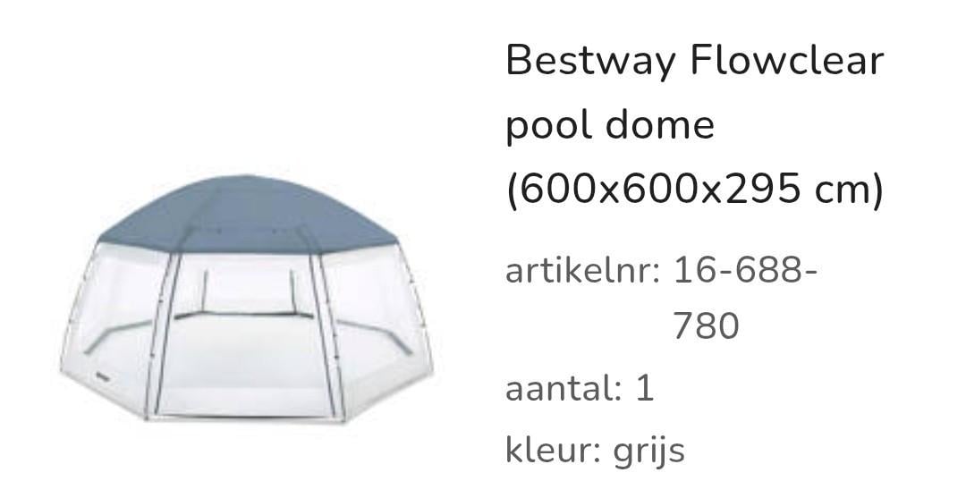 Zwembad overkapping
