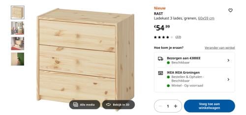 Kastje van IKEA