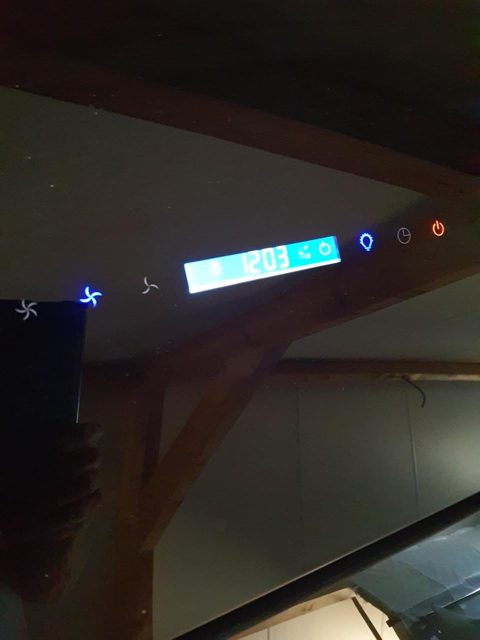 Afzuigkap zwart 90 cm