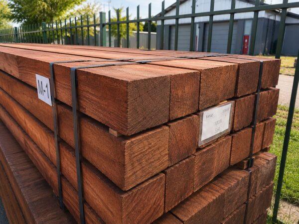 Hardhouten Palen 125x125 Angelim