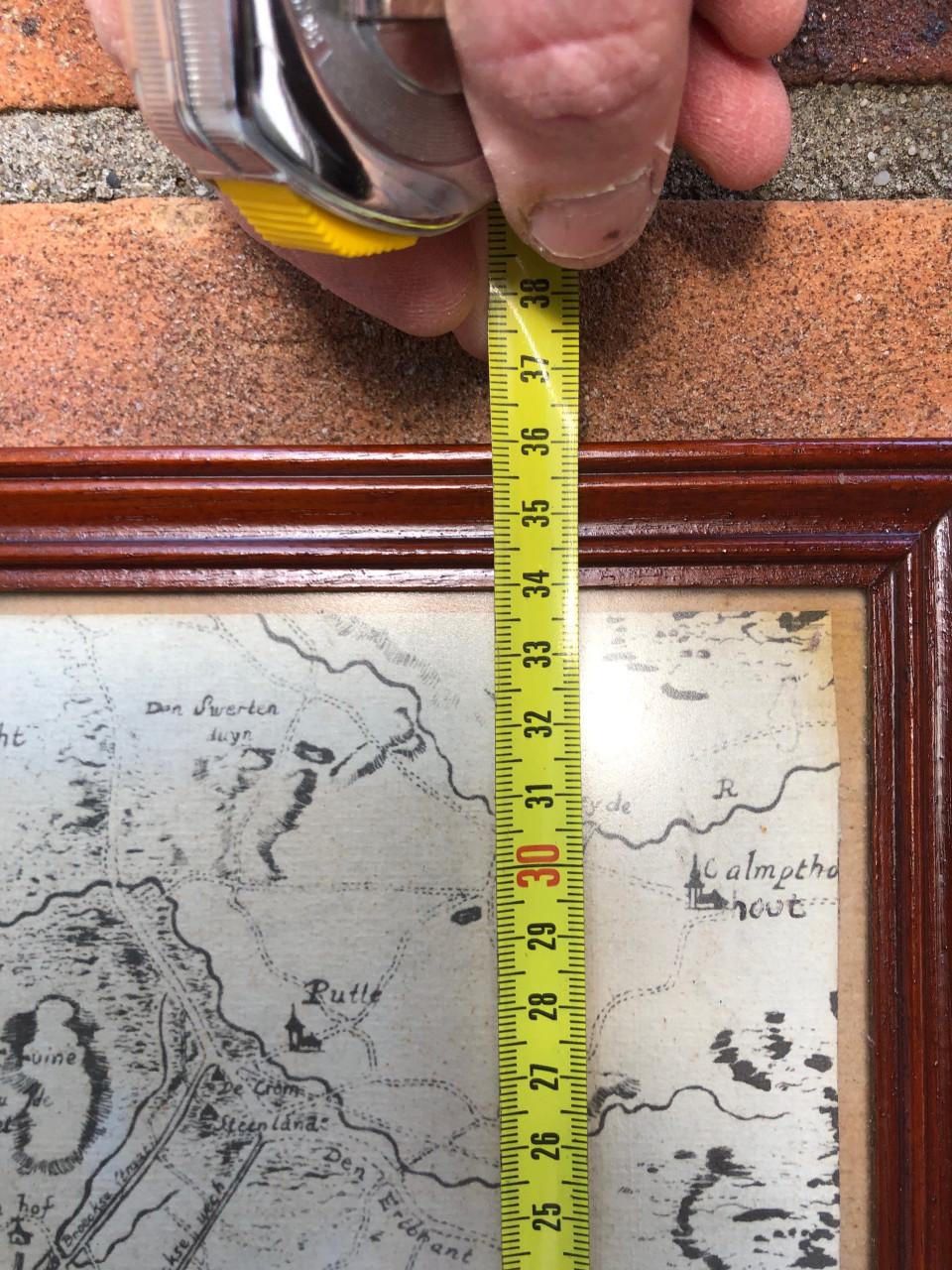 Lijst met vintage platte grond.