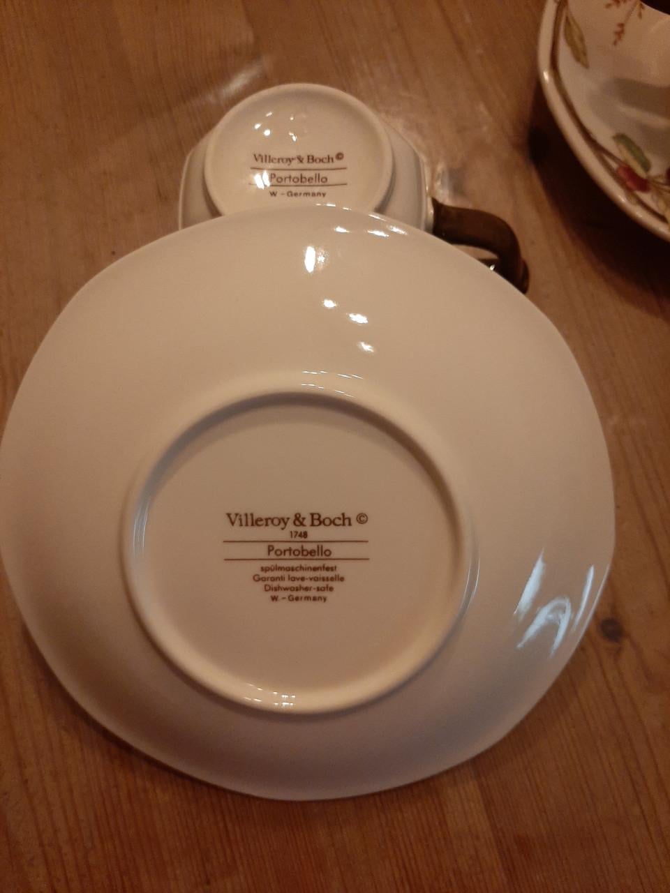 VINTAGE - 6  VLLEROY & BOCH - KOP EN SCHOTELS -  NIEUWSTAAT