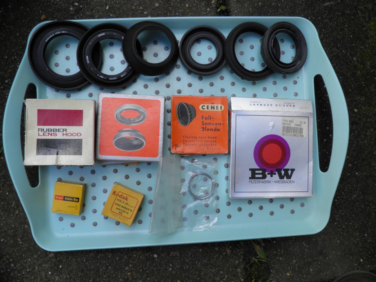 Diverse analoge accesoires voor analoge cameras