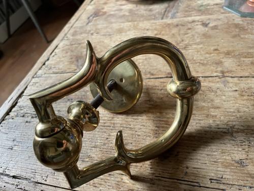 Grote, zware messing Deurklopper