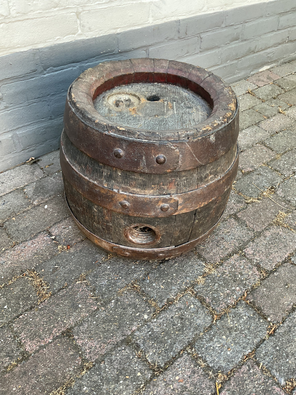 Antiek eiken biervat