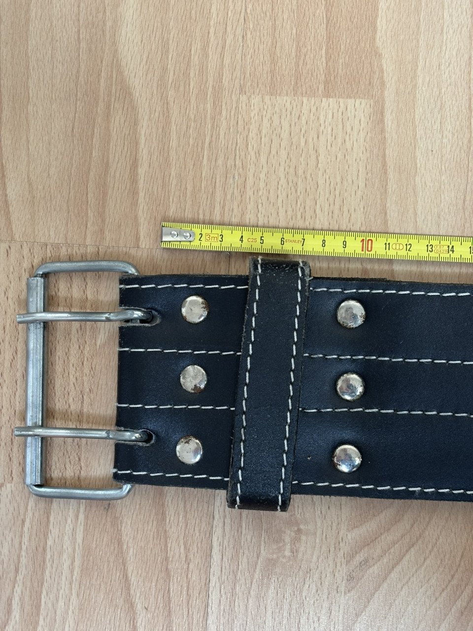 Powerlift riem 1.20 zwart leer