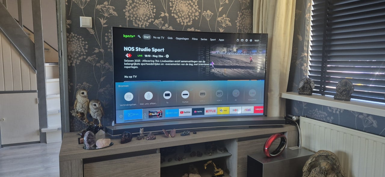 Samsung curved 55" met soundbar