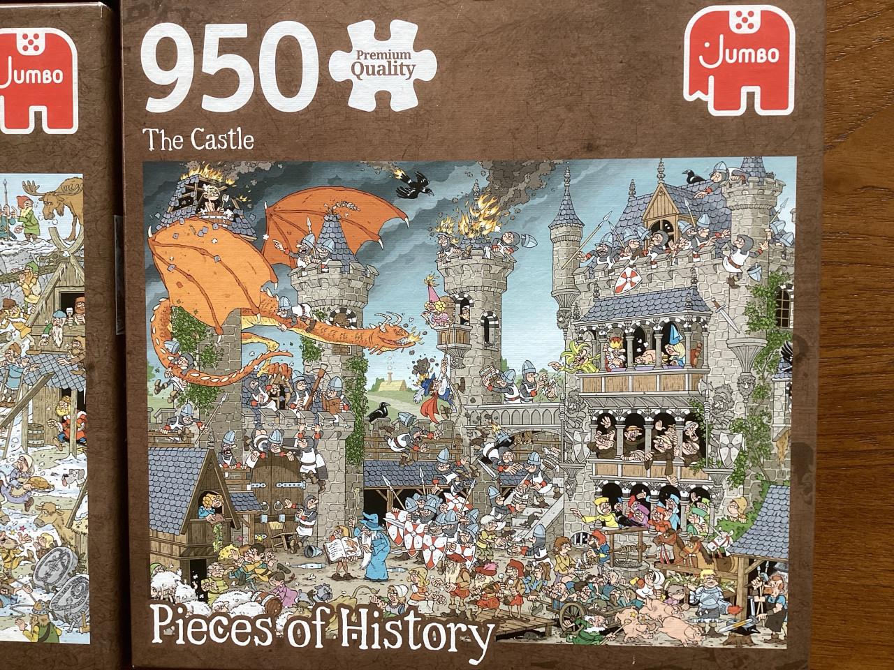 4 Jumbo legpuzzels: Pieces of History. 950 st.