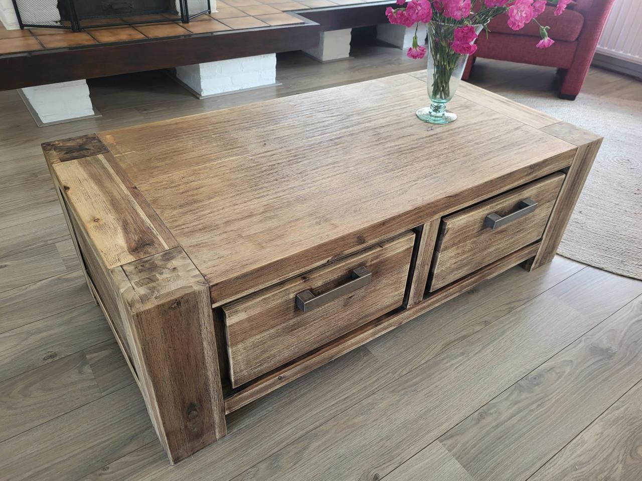 Eettafel en salontafel