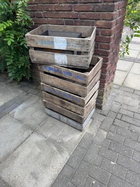 Oude fruitkistjes 4 stuks