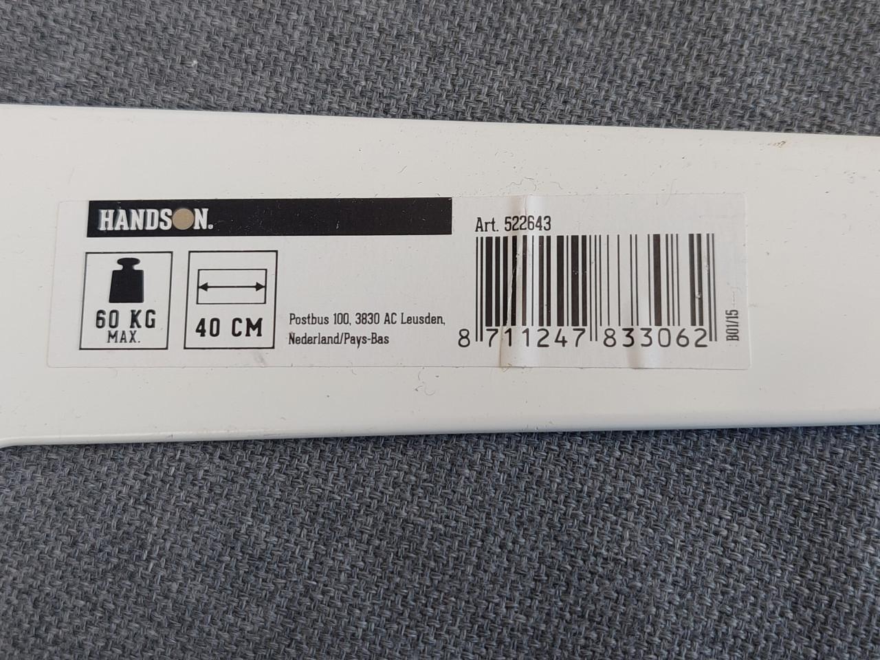 4 nieuwe Handson plankdragers 40cm & 20 xm.