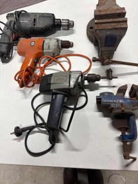 Boormachines en bankschroef