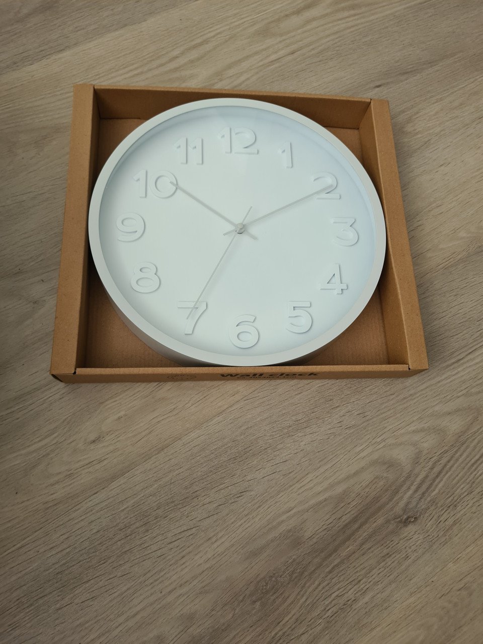 Wandklok wit