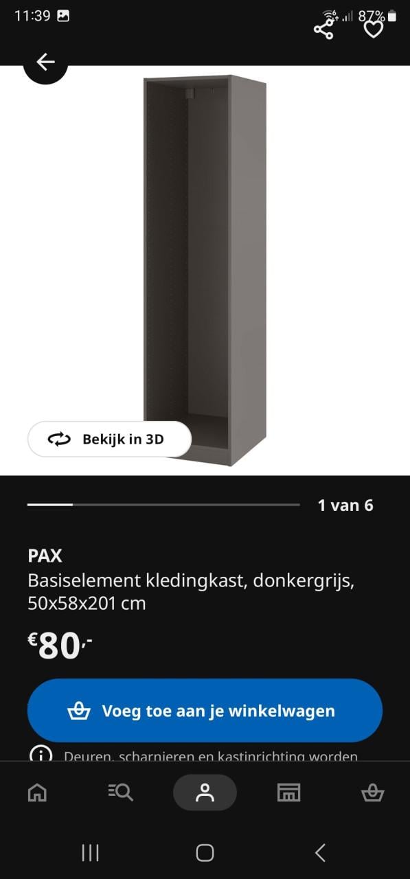 Kledingkast PAX/BERGSBO