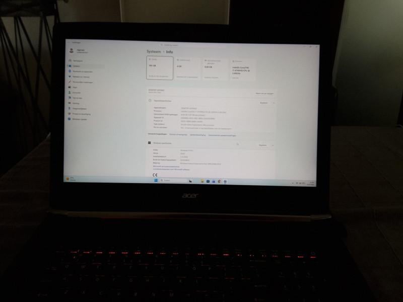 Game Laptop-Acer V-Nitro-17,3inch Full HD-i7-SSD-W11-Office2019-Nieuwe Accu