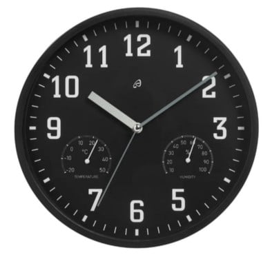 2 nieuwe wandklokken met thermo- en hygrometer