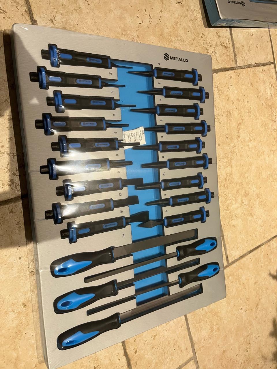 Metallo gereedschapset in foam inleg