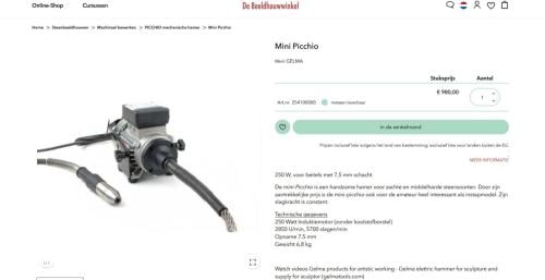Mini picchio, hydraulische hamer