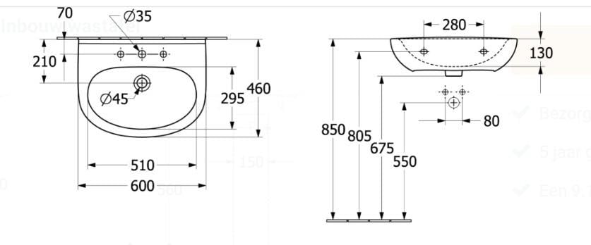 Villeroy & Boch O-novo Wastafel