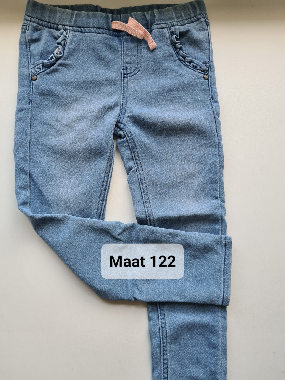 Lichtblauwe spijkerbroek van Kikko Maat 122