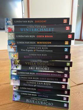 Boeken Linda van Rijn, grote set