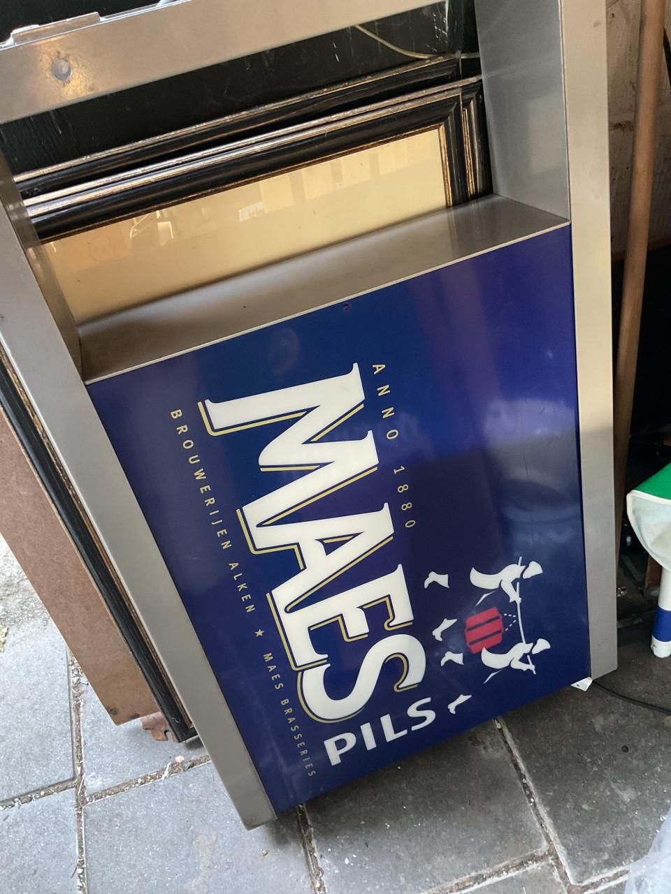 Maes pils lichtreclamebord