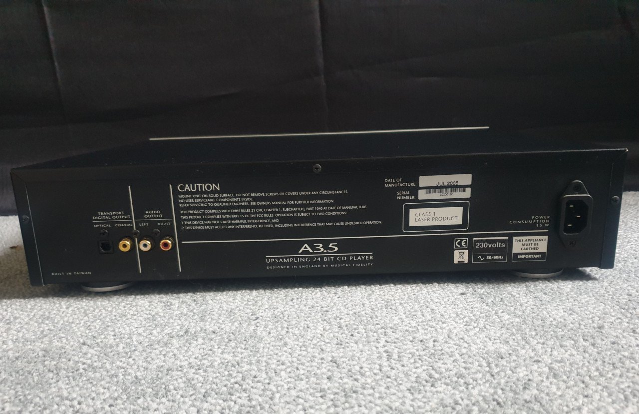 Musical fidelity a3.5 Hi end cd speler
