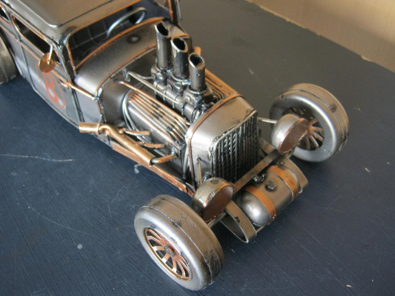 Metalen Hot Rod Car.