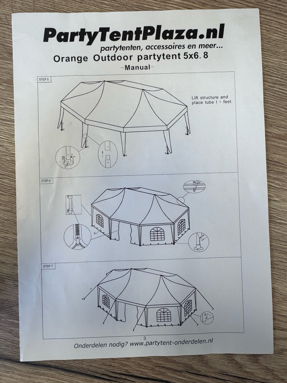 Pagode Partytent 5 x 6.8