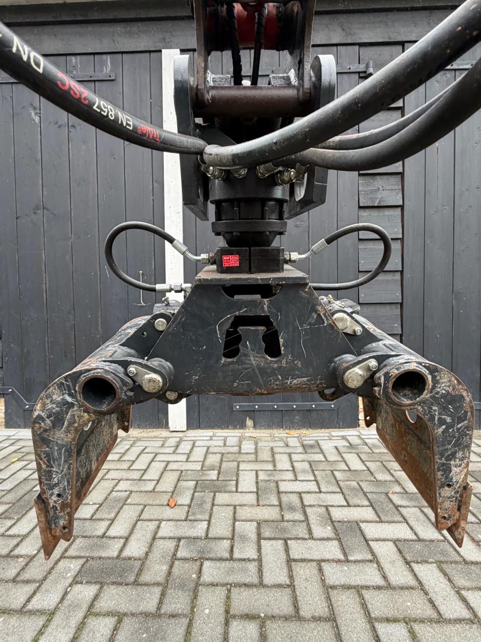 Nette complete set, Kubota KX019-4, sorteergrijper, aanhanger