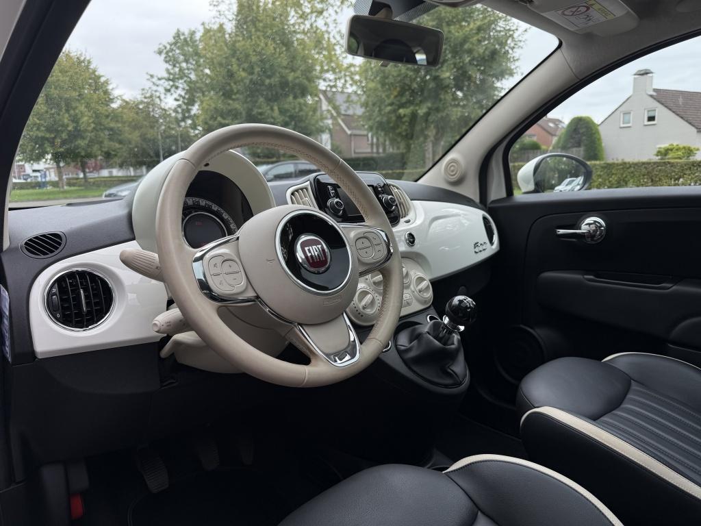 Fiat 500 1.2 lounge - lederen bekleding -
