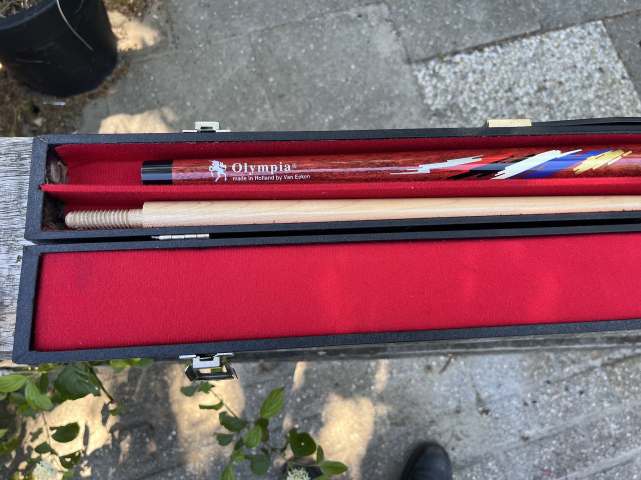 Biljart keu Merk Olympia met koffer 2 stuks
