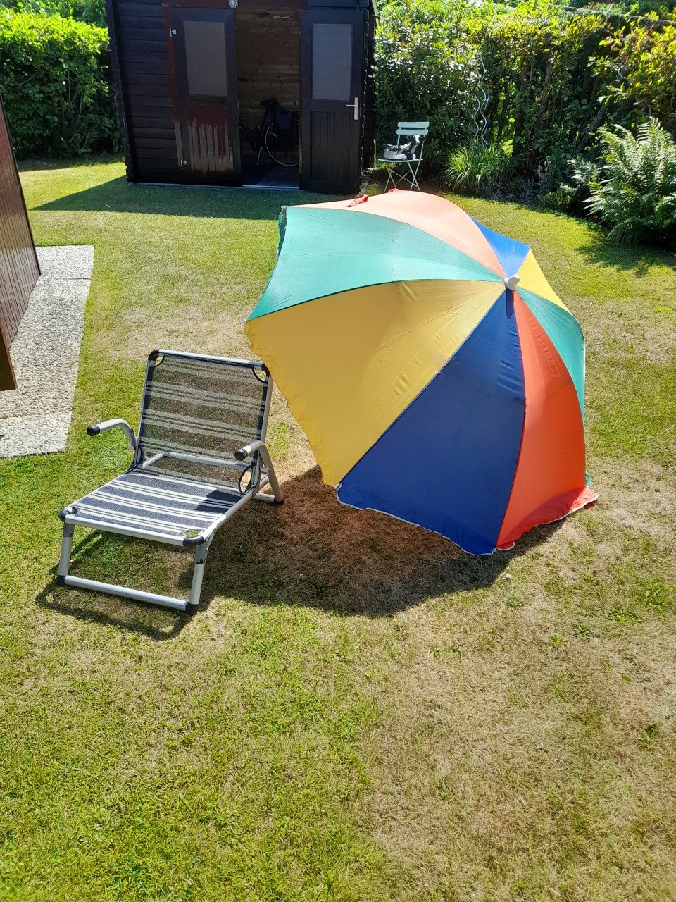 Strandstoel met parasol