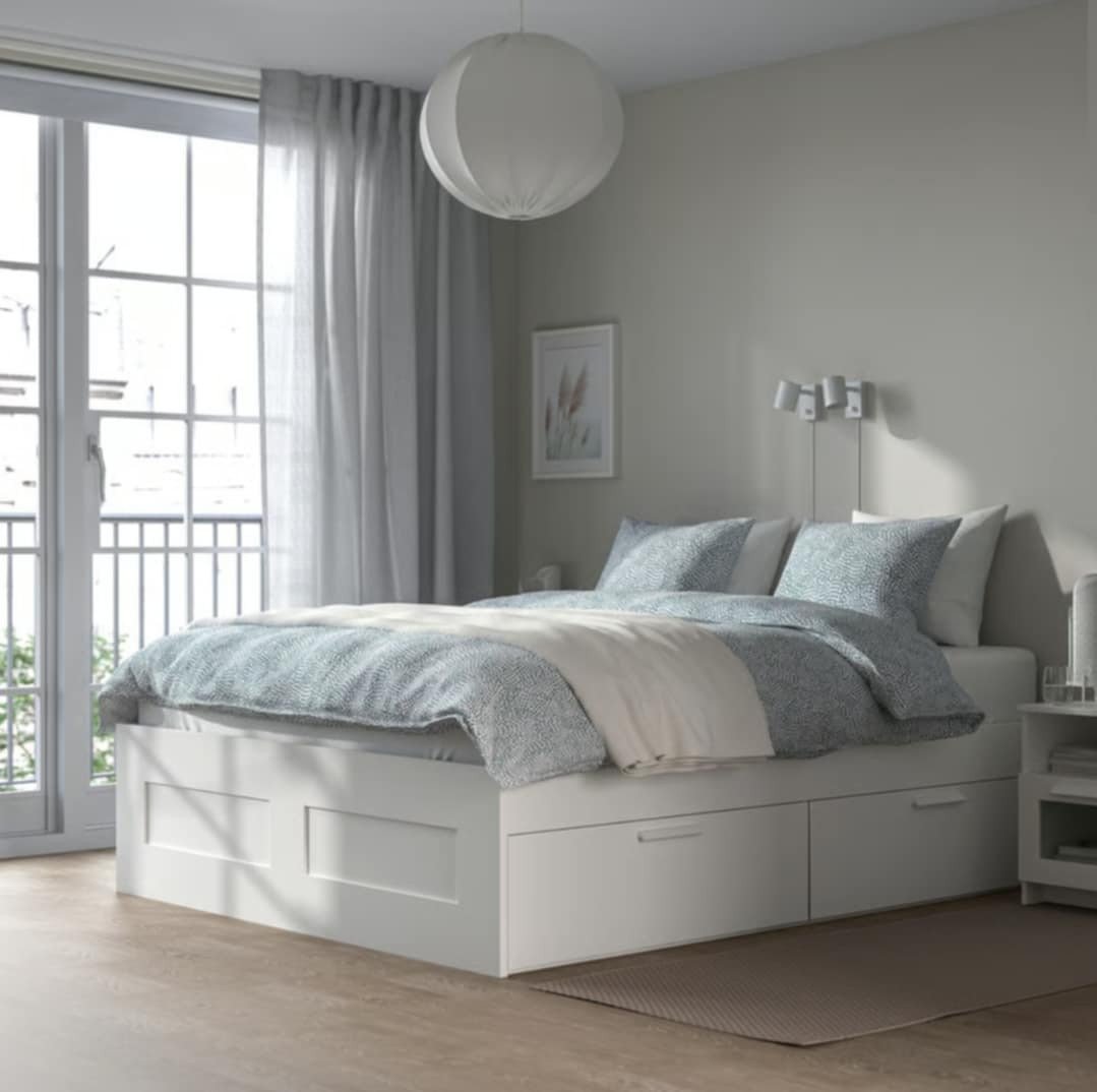 Bed brimnes ikea  140x200 incl alles