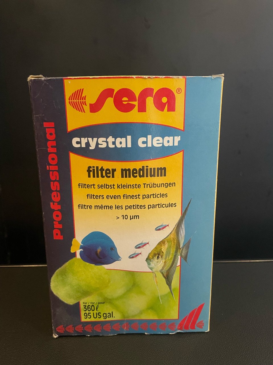 Sera crystal clear filter medium.