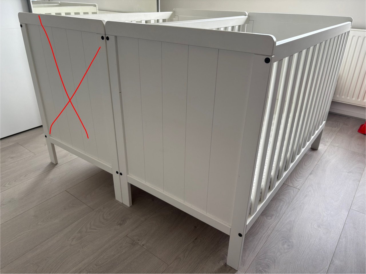 1 Ledikant + matras