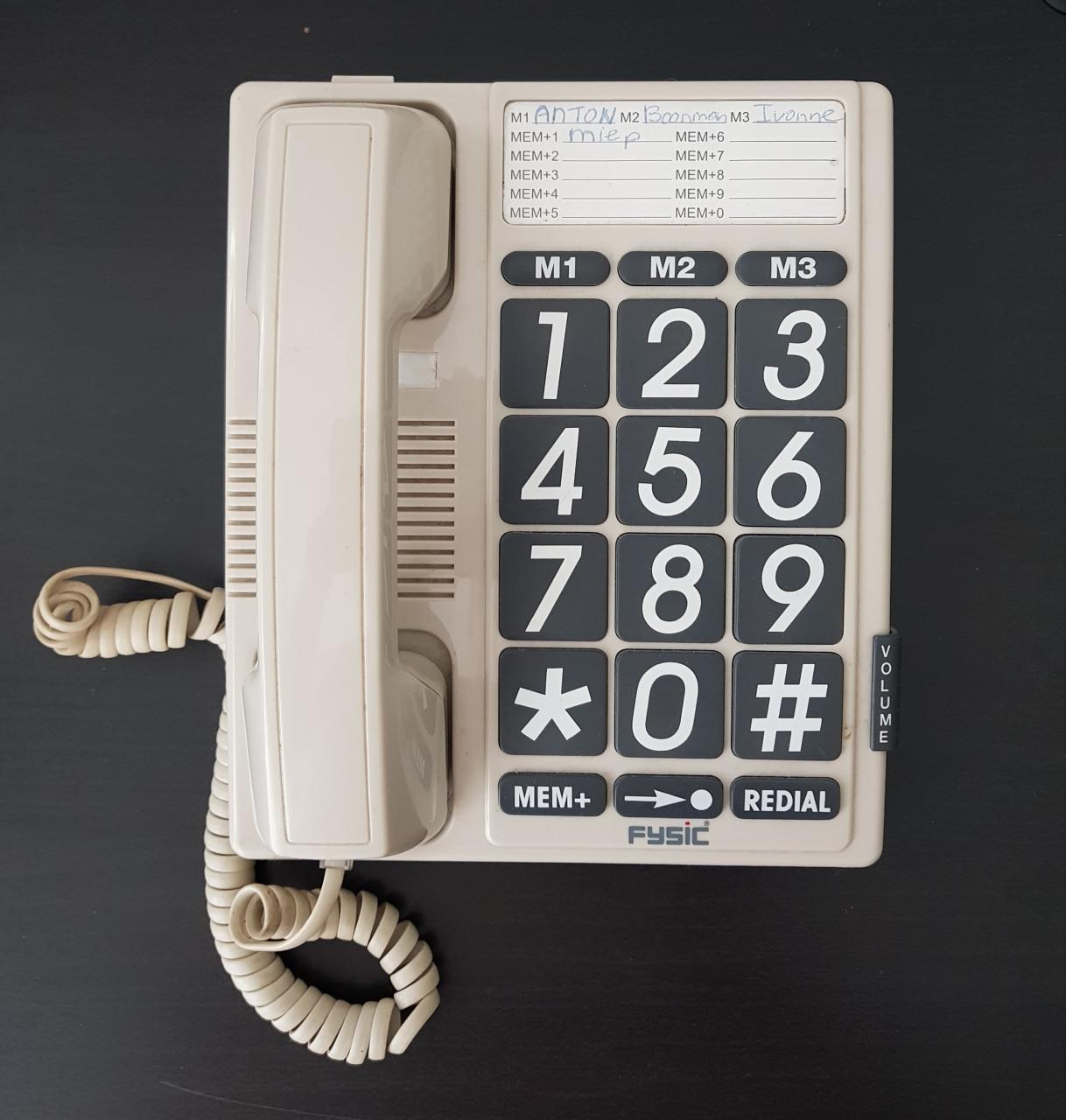 Senioren telefoon Fysic