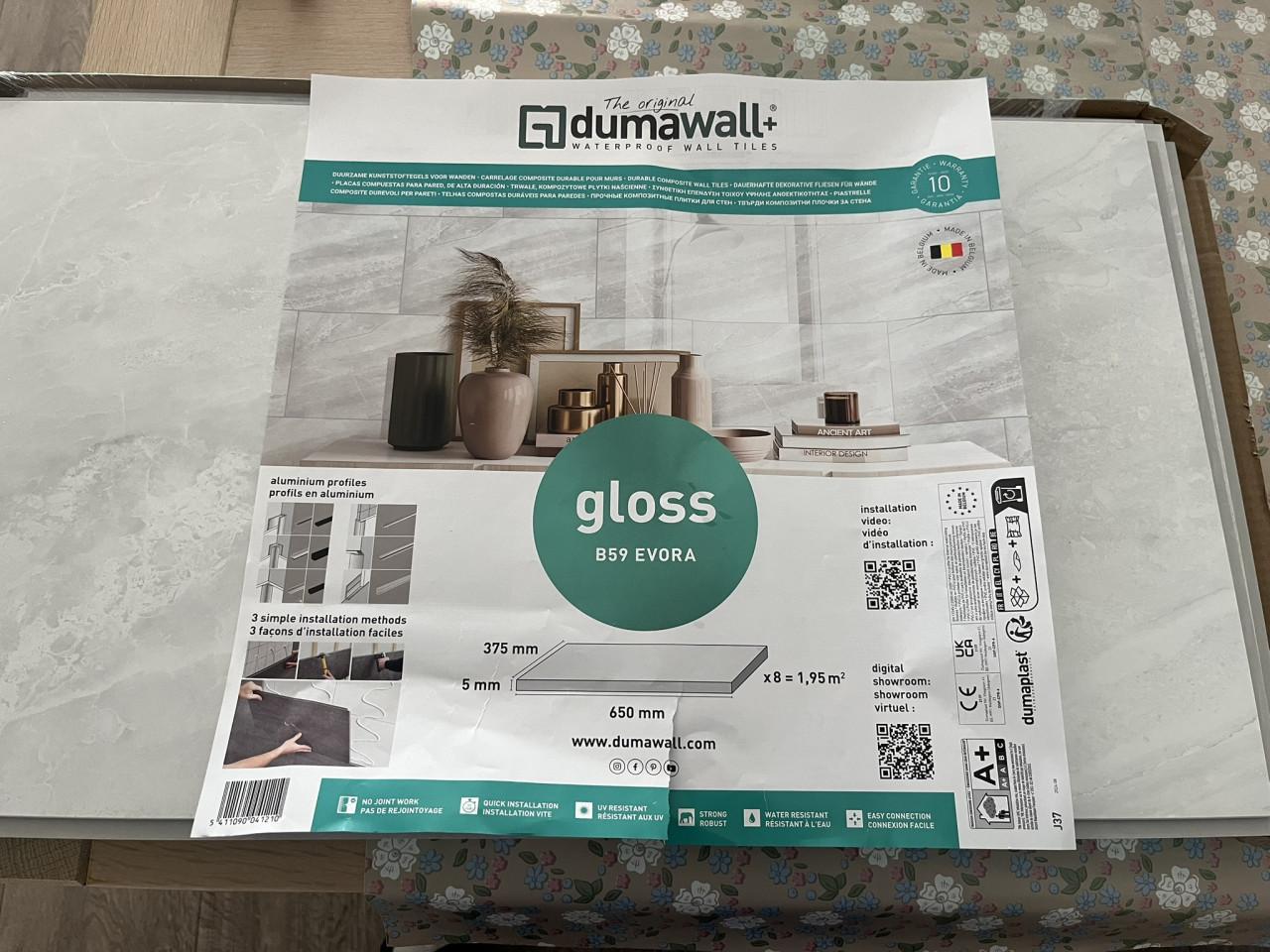 Dumawall wandtegel kunststof Evora glans