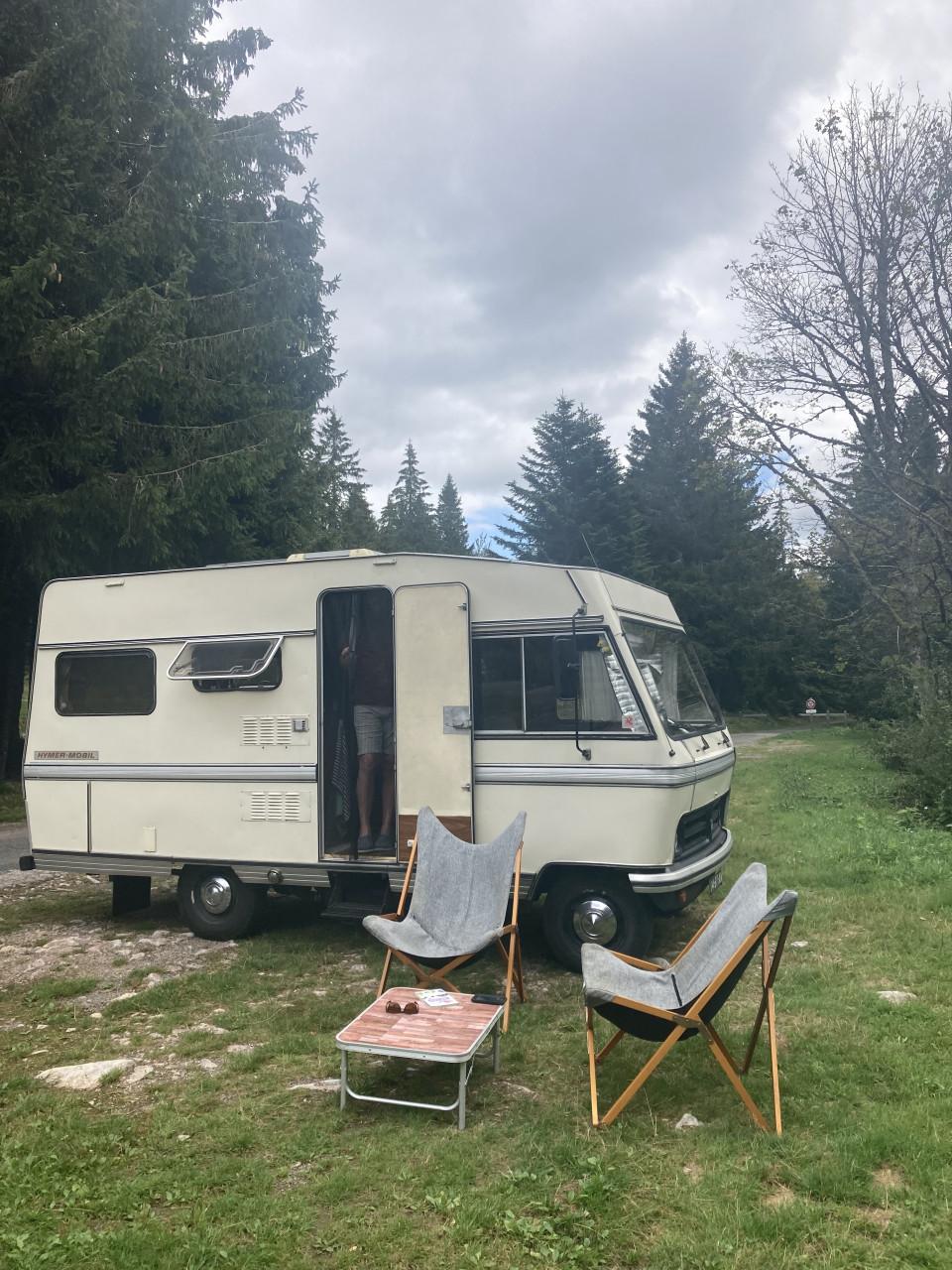 Oldtimer Bedford Hymer