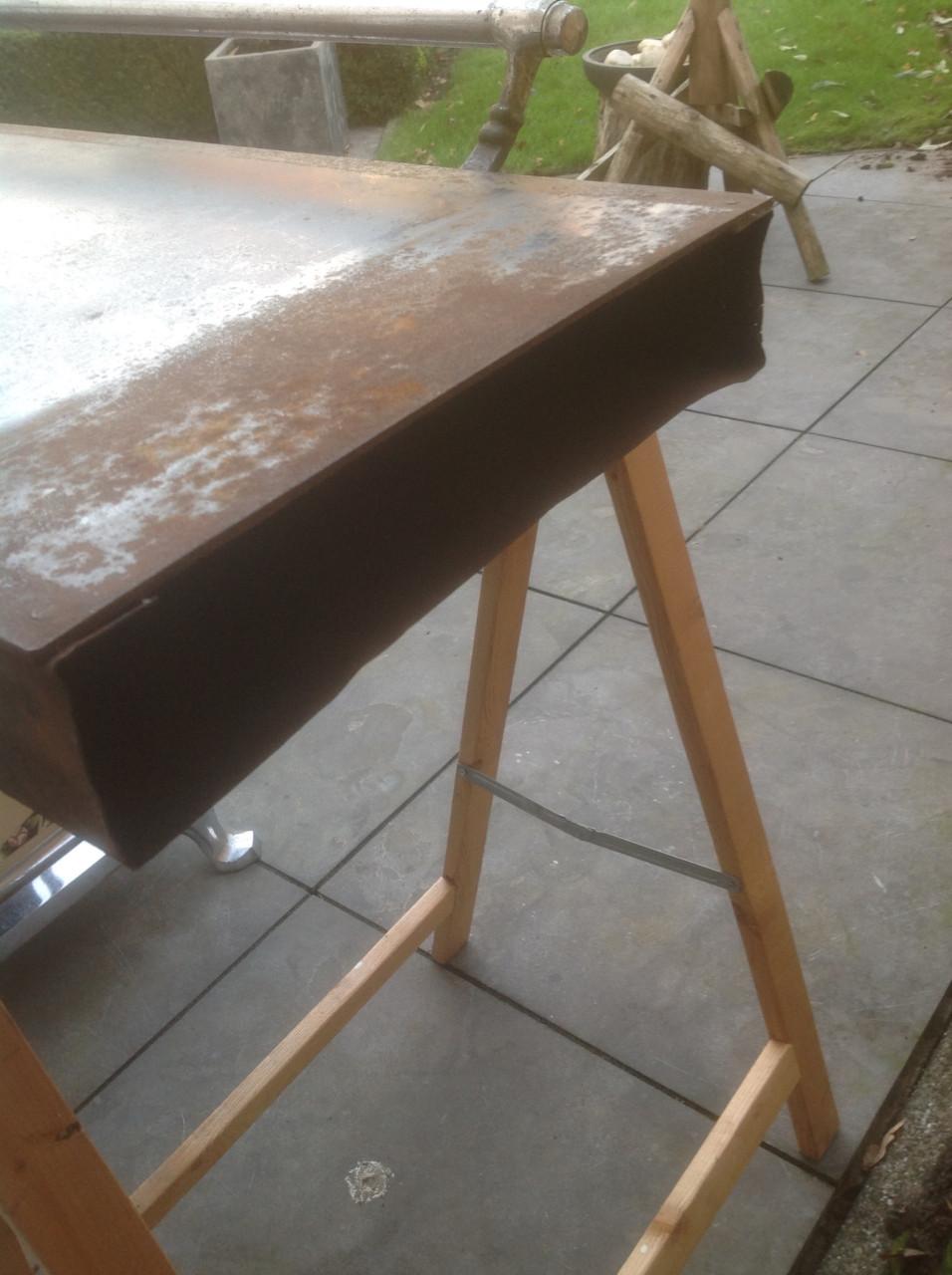 Te koop platte buiskachel