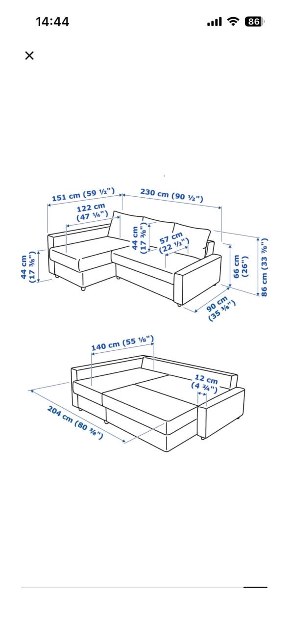Ikea slaapbank Friheten