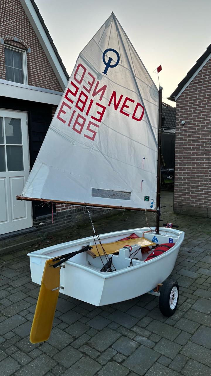 Wedstrijd Optimist met waltrailer + meetbrief