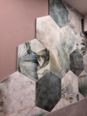 Zyx tegels hexagon amazonia Tropic Emerald