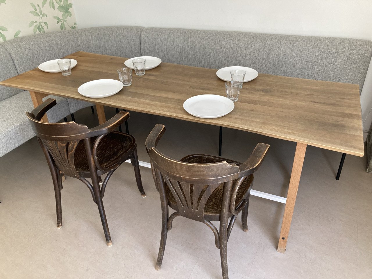 Eettafel licht eiken