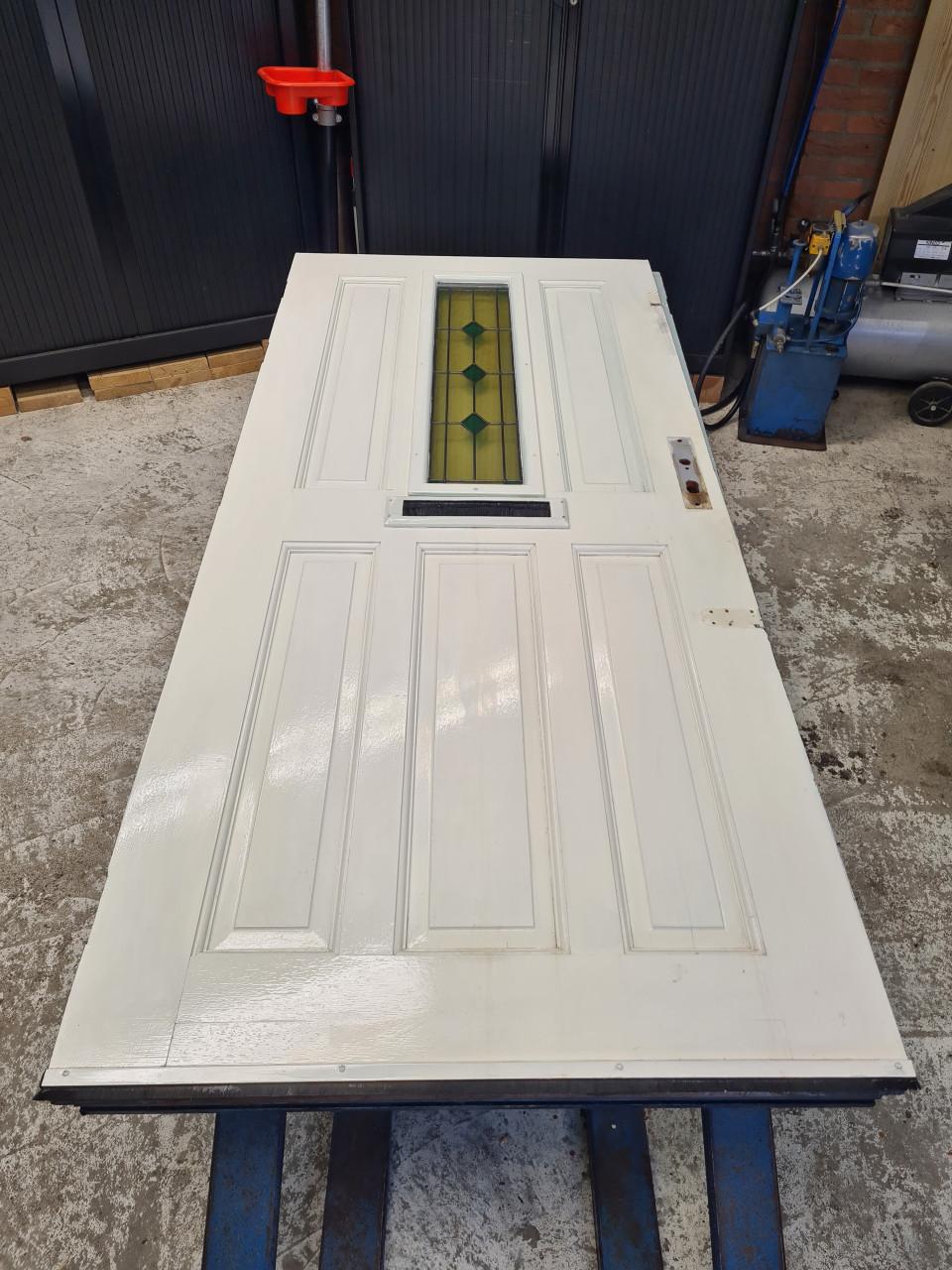 Merbau voordeur 209x92,5 cm zware degelijke kwaliteit